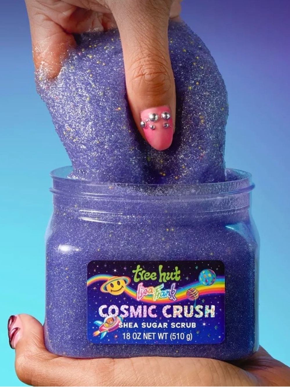 Final Price Drop New Tree Hut x Lisa Frank Cosmic Crush Shea Sugar Scrub - Picture 3 of 4